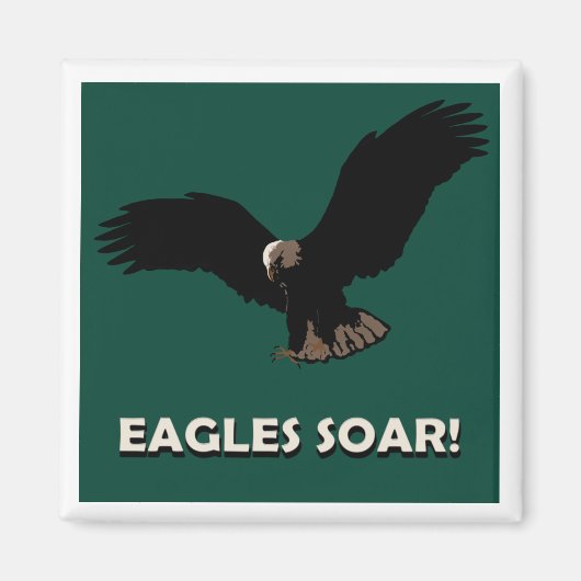 Flying Eagle Square Magneet (Voorkant)