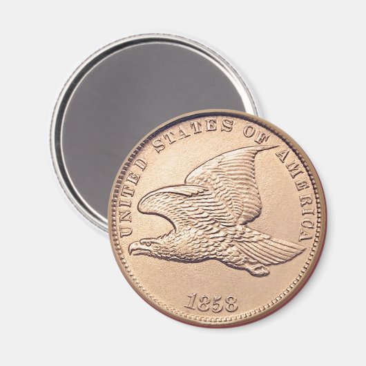 Flying Eagle U.S. Penny Magneet (Voorkant / Achterkant)