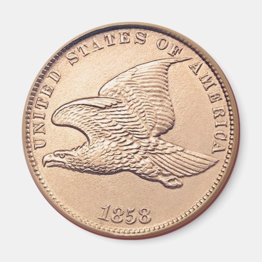 Flying Eagle U.S. Penny Magneet (Voorkant)