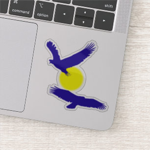 Flying Eagles Silhouette Sticker