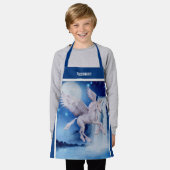 Flying Eenhoorn Paard Waterval Gepersonaliseerd Schort (Gedragen)