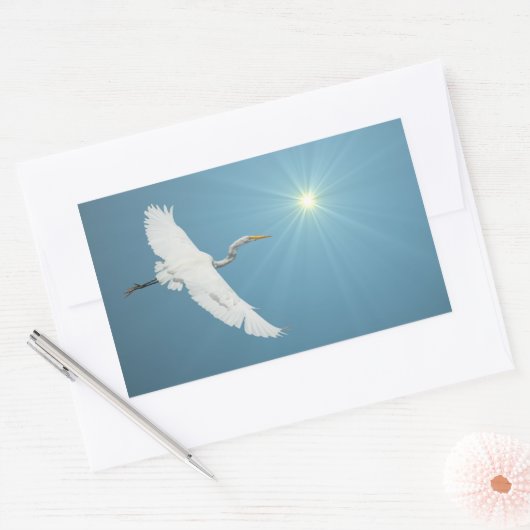 Flying Egret 1 Sticker (Envelop)