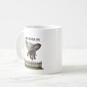 Flying Elephant Mug – Get Over It Koffiemok (Voorkant links)