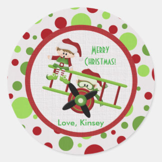 Flying Elves Kerst stickers