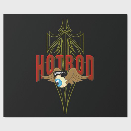 Flying Eyeball Hot Rod Cadeaupapier (Vlak)