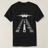 Flying F14 Tomcat Pilot landing Phonetic Alphabet T-shirt (Design voorkant)