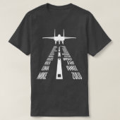 Flying F15 Eagle Pilot Landing Phonetic Alphabet R T-shirt (Design voorkant)