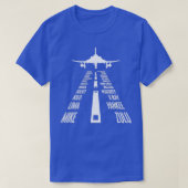 Flying F4 Phantom Pilot Phonetic Alphabet Runway F T-shirt (Design voorkant)