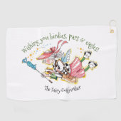 Flying Fairy Golfmoeder Wish Golfhanddoek (Horizontaal)