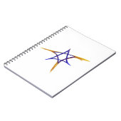 Flying Fiery Star of David Notitieboek (Linkerzijde)