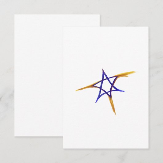 Flying Fiery Star van David Kaart (Voorkant / Achterkant)
