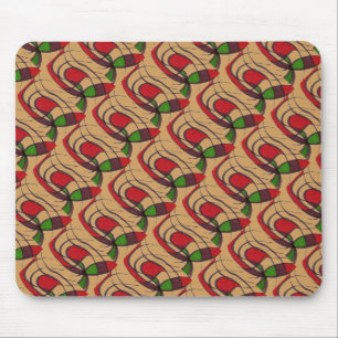 "Flying Fish" Tiled Abstract Design Mousepad Muismat