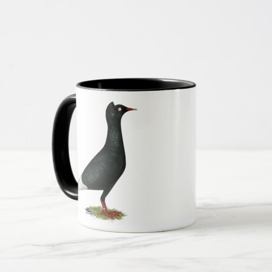 Flying Flight Black Pet Pigeon Mok (Voorkant links)