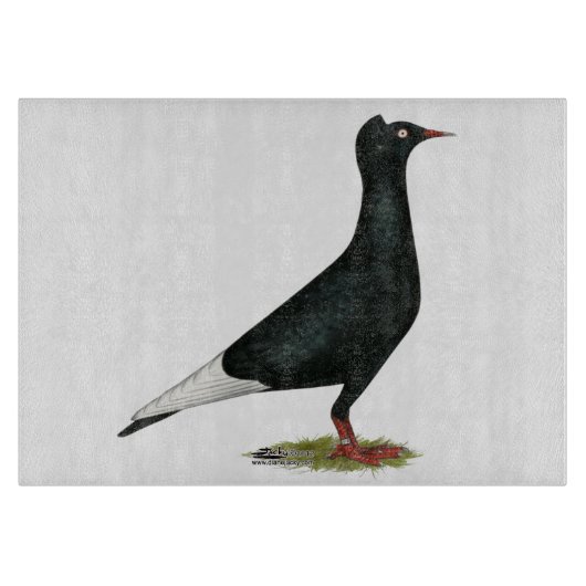 Flying Flight Black Pet Pigeon Snijplank (Voorkant)