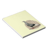 Flying Flight Black Teager Pigeon Notitieblok (Schuin)