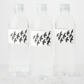 Flying Flight Pigeons Waterfles Etiket (Flessen)