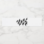 Flying Flight Pigeons Waterfles Etiket (Enkel label)