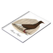 Flying Flight Red Pet Pigeon Notitieboek (Linkerzijde)