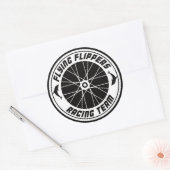 Flying Flippers Racing - Aufkleber Rund Ronde Sticker (Envelop)