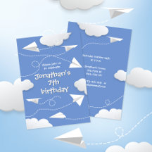 flying folded paper airplanes any childs birthday