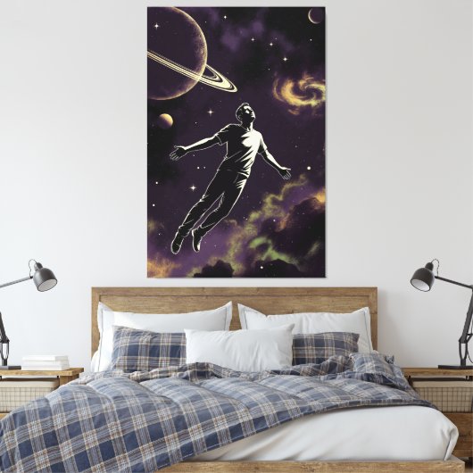 Flying For Photons canvasprint Canvas Afdruk (Insitu (Slaapkamer))