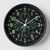 "Flying Fortress" Vliegtuig Clock (Voorkant)