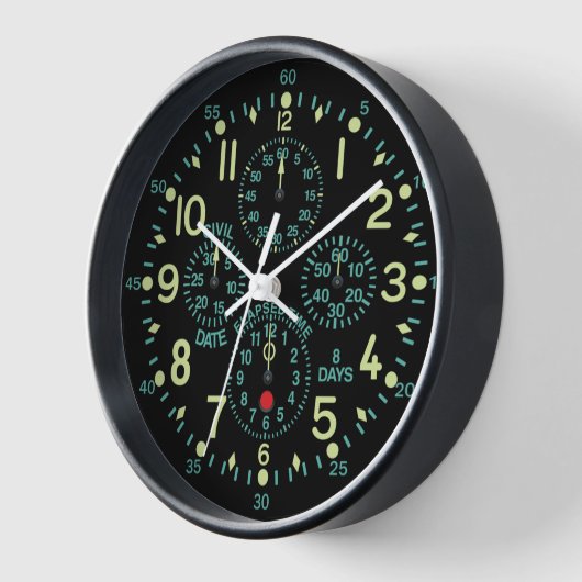 "Flying Fortress" Vliegtuig Clock (Hoek)