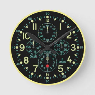 "Flying Fortress" Vliegtuig Clock Ronde Klok