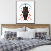 Flying Fox 20x24 Stretched Canvas Giclée Print (Insitu (Slaapkamer))