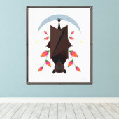 Flying Fox 20x24 Stretched Canvas Giclée Print (Insitu (Houten vloer))