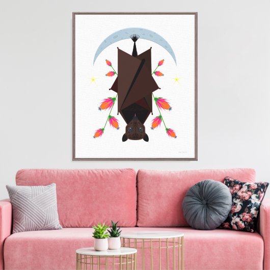 Flying Fox 20x24 Stretched Canvas Giclée Print (Insitu (Woonkamer))