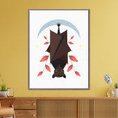 Flying Fox 24x32 Stretched Canvas Giclée Print (Insitu (Woonkamer))