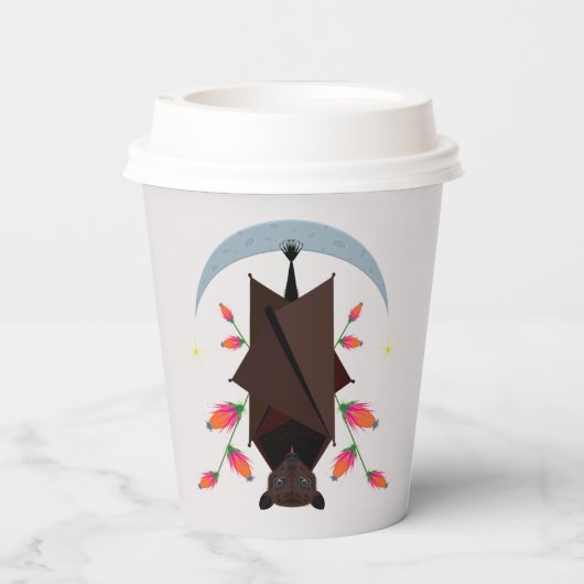 Flying Fox 8oz. Papieren Bekers (Achterkant)