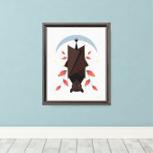 Flying Fox 8x10 Stretched Canvas Giclée Print (Insitu (Houten vloer))