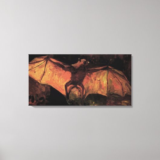 Flying Fox Bat door Vincent van Gogh Canvas Afdruk (Voorkant)