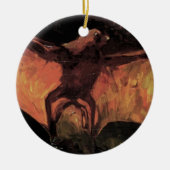 Flying Fox Bat door Vincent van Gogh Keramisch Ornament (Voorkant)
