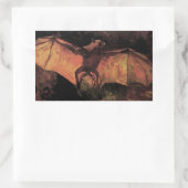 Flying Fox Bat door Vincent van Gogh Rechthoekige Sticker (Tas)