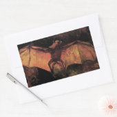 Flying Fox Bat door Vincent van Gogh Rechthoekige Sticker (Envelop)