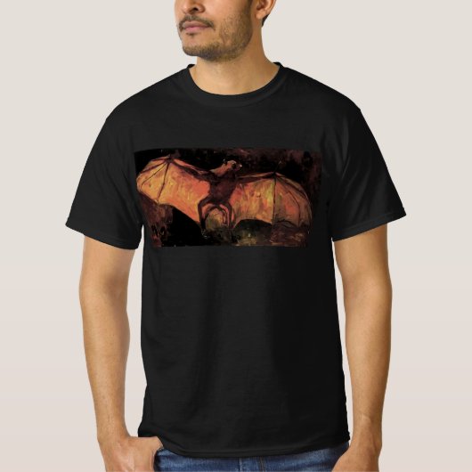 Flying Fox Bat door Vincent van Gogh T-shirt (Voorkant)