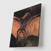 Flying Fox Bat door Vincent van Gogh Vierkante Klok (Hoek)