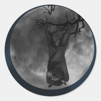 Flying Fox Bat Ronde Sticker