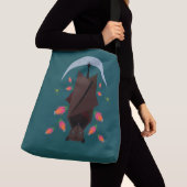 Flying Fox Blauwgroen crossbody tas (2 maten) (Dichtbij)