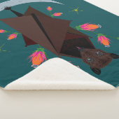 Flying Fox Blauwgroen Sherpa Deken (3 maten) (3/4)