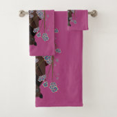 Flying Fox Boysenberry Bath Set Bad Handdoek (Insitu)