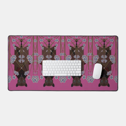 Flying Fox Boysenberry Desk Mat (Keyboard & Muis)