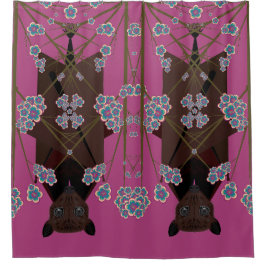 Flying Fox Boysenberry Douchegordijn