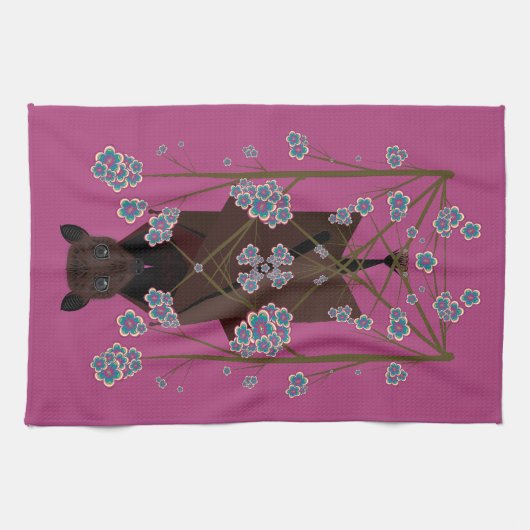 Flying Fox Boysenberry Kitchen Towel Theedoek (Horizontaal)