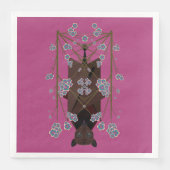 Flying Fox Boysenberry Paper Napkins Servet (Voorkant)