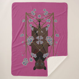 Flying Fox Boysenberry Sherpa Blanket (3 grootten) Deken