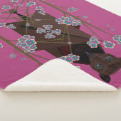 Flying Fox Boysenberry Sherpa Blanket (3 grootten) Sherpa Deken (3/4)